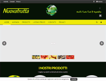 Tablet Screenshot of nuovafrutta.com
